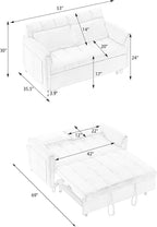 Ball & Cast 52" Convertible Sleeper Sofa - Image 2