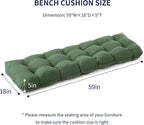IPYNBAP Outdoor Bench Cushion, Waterproof Bench Cushion - Image 2