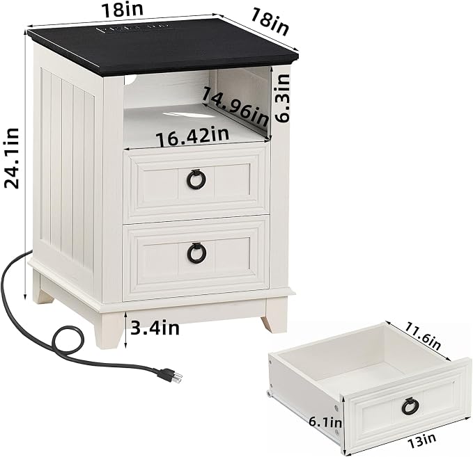 Farmhouse Coffee Table Set of 3, Furniture Set - Image 3