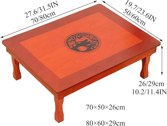 Folding Table, Korean Solid Wood Dining Table/Study Table/Coffee Table/Kang - Image 2