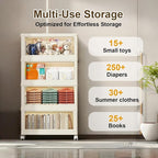 5-Tier Foldable Storage Cabinet - Image 6