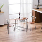 VINGLI 3 Piece Dining Set, Small Kitchen Table Set - Image 4