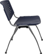 Flash Furniture HERCULES Series 880 lb. Capacity Navy Plastic Stack Chair - Image 9