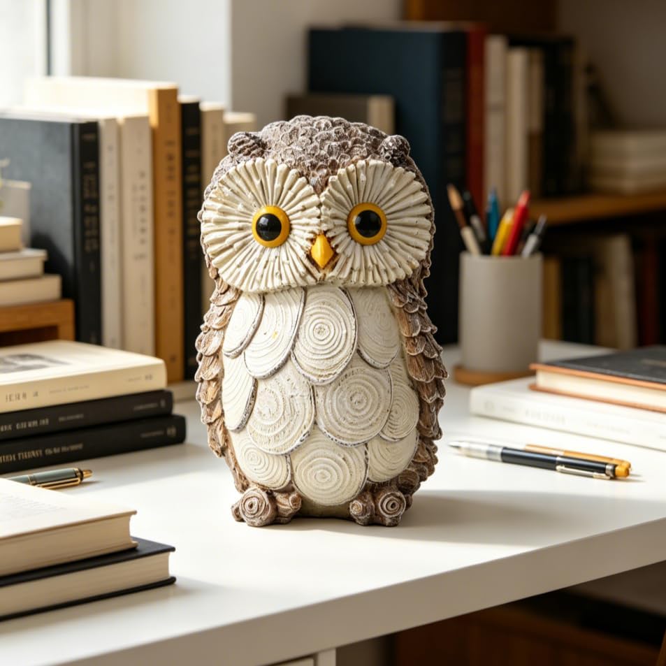 Guichifun Owl Statue Home Decor Accents - Image 3