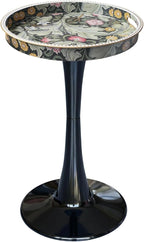 Gesodant Boho Chic Round Side Table, Stable Hourglass Pedestal Base, Unique by Gesodant+