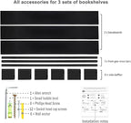 AZSKY Black Nursery Bookshelves - Image 5