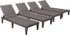 Devoko Outdoor Chaise Lounge Chair Set of 4 by DEVOKO