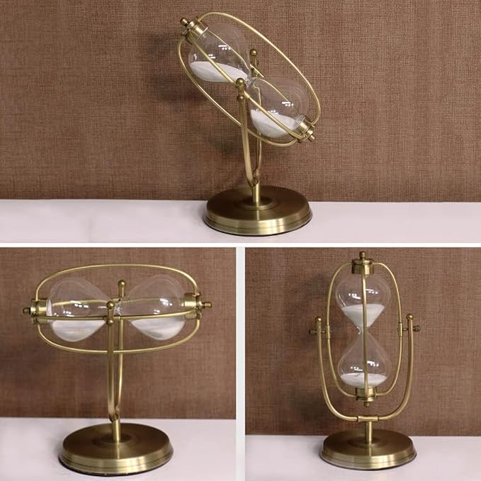 Golden Embossed Hourglass Timer - Image 4