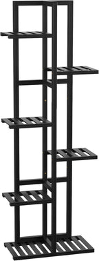 ROMGUAR CRAFT 6 Tier Bamboo Plant Stand Indoor, Wood Tall Flower Holder Corner - Image 7