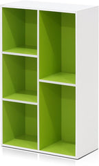 Furinno LUDER Book Shelf, 5-Cube Bookshelf, Reversible Bookcase, 9.4 x 19.5 x - Image 7