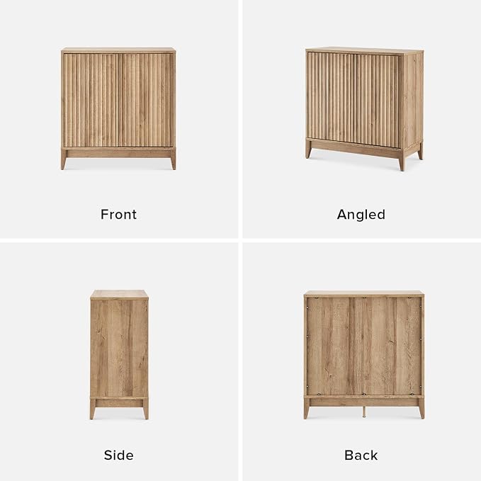 mopio Brooklyn Fluted Storage Cabinet, Modular Accent Buffet Sideboard - Image 8