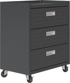 Manhattan Comfort Fortress 31.5-Inch Rolling Garage Tool Chest, 3-Drawer - Image 6