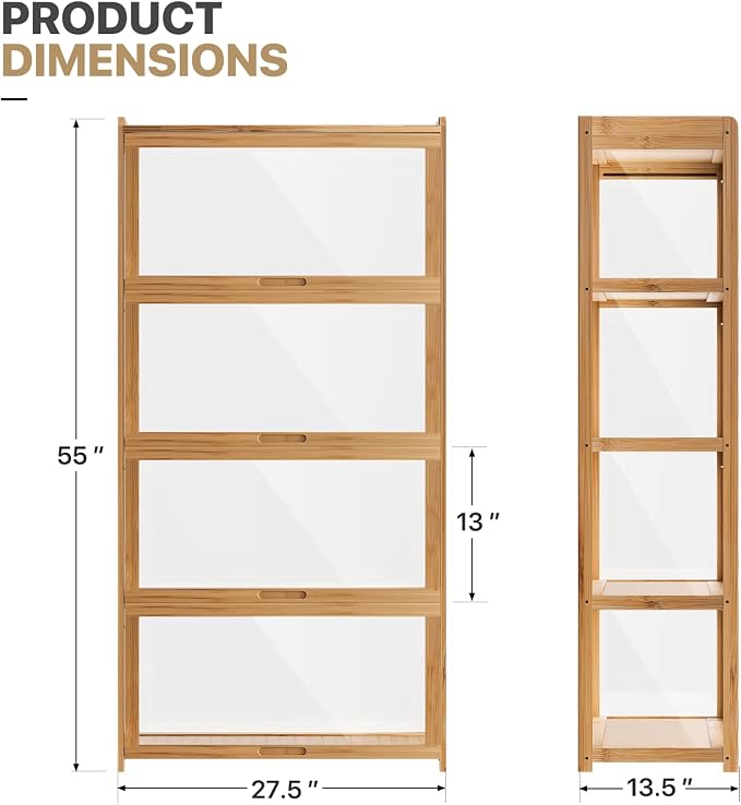 MoNiBloom 55" Curio Display Cabinet - Image 3