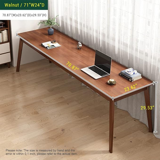NELYE Mid-Century Long Desk Table - Image 5