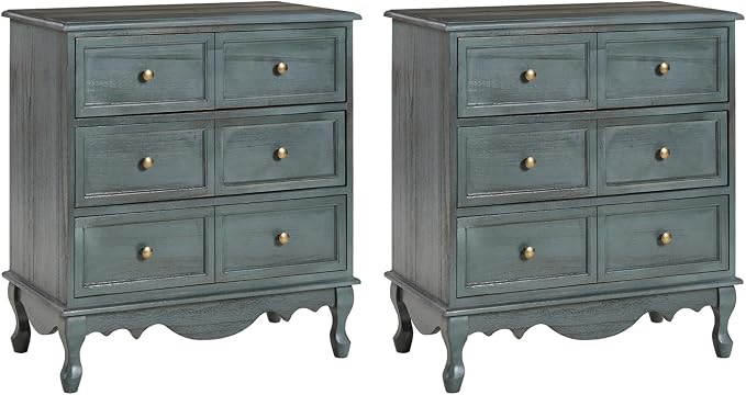 HULALA HOME 3-Drawer Nightstand - Image 7