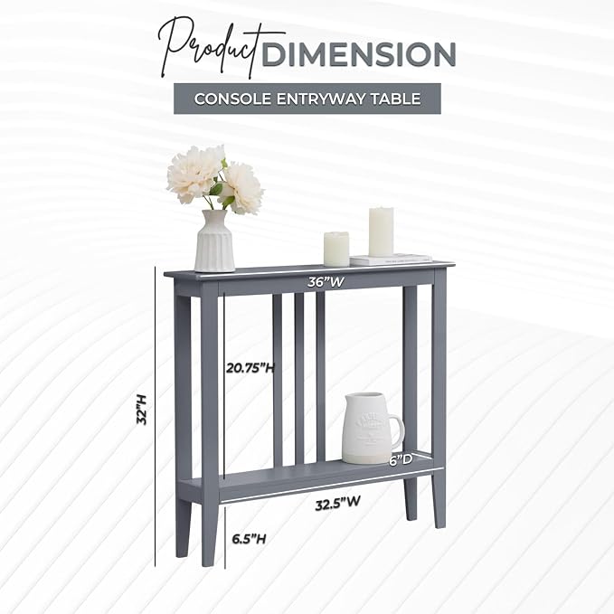 Kings Brand Furniture Narrow Console Table - Image 2