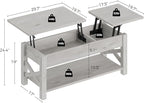 Rolanstar 47.2" Lift Top Coffee Table - Image 2