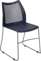 Flash Furniture HERCULES Series 661 lb. Capacity Navy Stack Chair by FlashFurniture