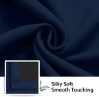 SimpleHome Navy Blue 100% Blackout Curtains Room Darkening Living Room 63 | - Image 7