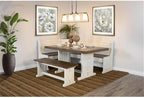 Pemberly Row Dining Set Wood, Rectangular in Off White - Image 2