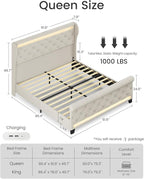 Belffin Queen Size Bed Frame - Image 2