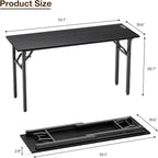 TEMI Long Computer Desk Folding Table - Image 3