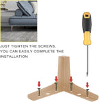 AODIOU Furniture Legs Gold Feet: Sofa Legs Replacement Set of 8 - Image 5