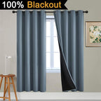 Yakamok Total Blackout Curtains, 2 Thick Layers Completely Blackout Soild - Image 2