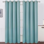 Blackout Curtains 66 x 95 inch/Stone Blue Curtains Set of 2 Panels/Thermal by Lemomo
