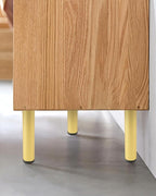 4 Pack 8 Inch Gold Furniture Legs Metal Adjustable Risers Cylinder Screw in M8 - Image 8