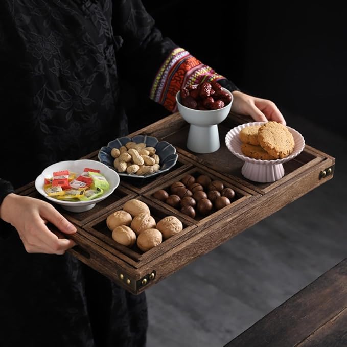 Wooden Serving Trays with Handle - Image 9