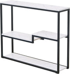 loglus Console Table for Entryway, Faux Marble MDF Sofa Table - Image 6