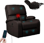 LEVELEVE Rocking Recliner Chair, Massage Rocker Recliner Chair by Enjoyyourlife