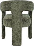 Jofran Gwen Jacquard Upholstered Accent Chair, Modern Luxury Plush Sculptural - Image 5