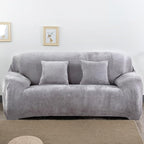 vctops 4 Seater Velvet Plush Stretch Sofa Slipcover 1-Piece Sofa Cover by vctops