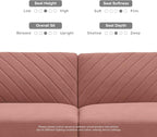 mopio 76.4" Futon Sofa Bed, Sleeper Sofa, Mid Century Modern Futon Couch - Image 7