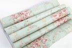 Vintage Floral Self Adhesive Wall Paper Shelf Liner Funitures Dresser Drawer - Image 3