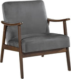 Lexicon Mid Century Modern Chair Velvet Accent Chair - Image 6