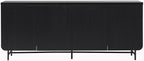 Walker Edison Reema Fluted 4-Door Kitchen Sideboard Buffet Console, 69 Inch - Image 6