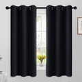 Yakamok Room Darkening Curtains 42x63 inch Length Black-Living Room | 2 panels by Yakamok