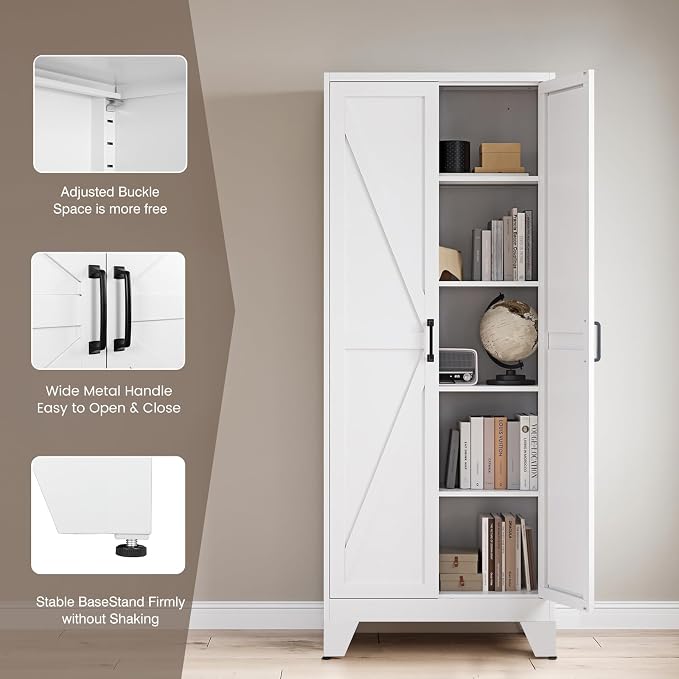 Yizosh Metal Storage Cabinet - Image 6