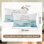 Beach Bible Throw Pillow Cover 12x20 - Image 7