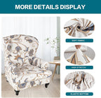 KRFOONN Wingback Chair Cover Slipcovers 2 Piece Stretch Wing Chair Covers - Image 3