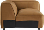 Modway Auren Vegan Leather Right Modular Armchair in Camel - Image 6