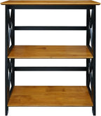 Casual Home Shelf Bookcase Antique Walnut/Black by CasualHome