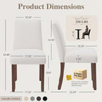 Dining Chairs Set of 6, Modern Dining Room Chairs - Image 2