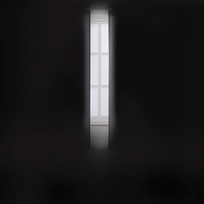 Grey Blackout Curtains 34 x 54 Inch Length/Set of 2 Curtain Panels/Thermal - Image 3