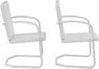 Crosley Furniture Bates 2-Piece Outdoor Chair Set, Retro Metal Patio Chairs - Image 11