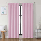 Simplebrand Ava Pink Blackout Curtains by Simplebrand
