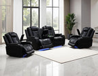 Power Recliner Sofa Set, Living Room Furniture Sets, Luxury Reclining Loveseat by LYfurniture